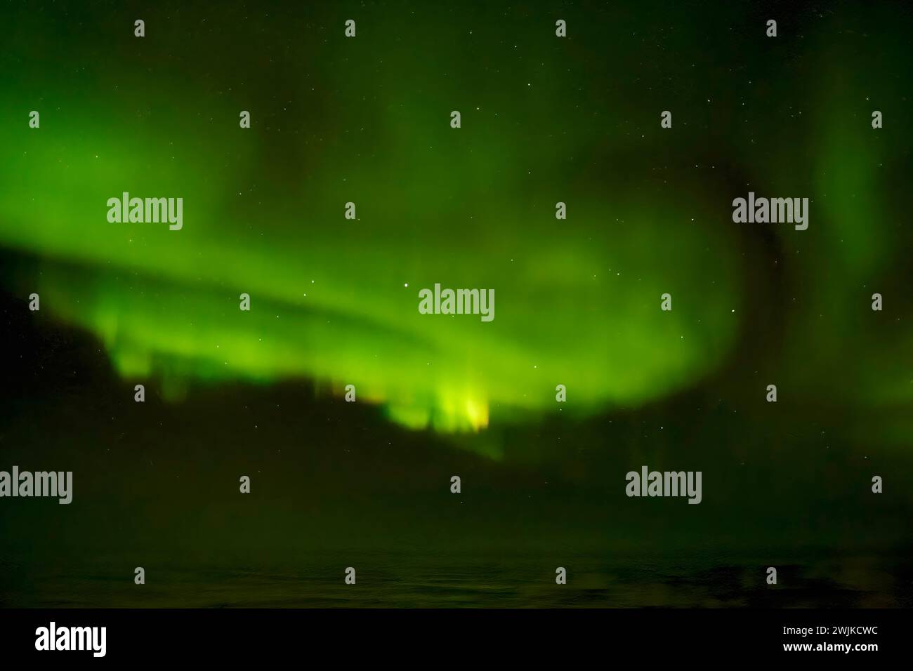 Aurora Borealis near Berlevag, Norway Stock Photo