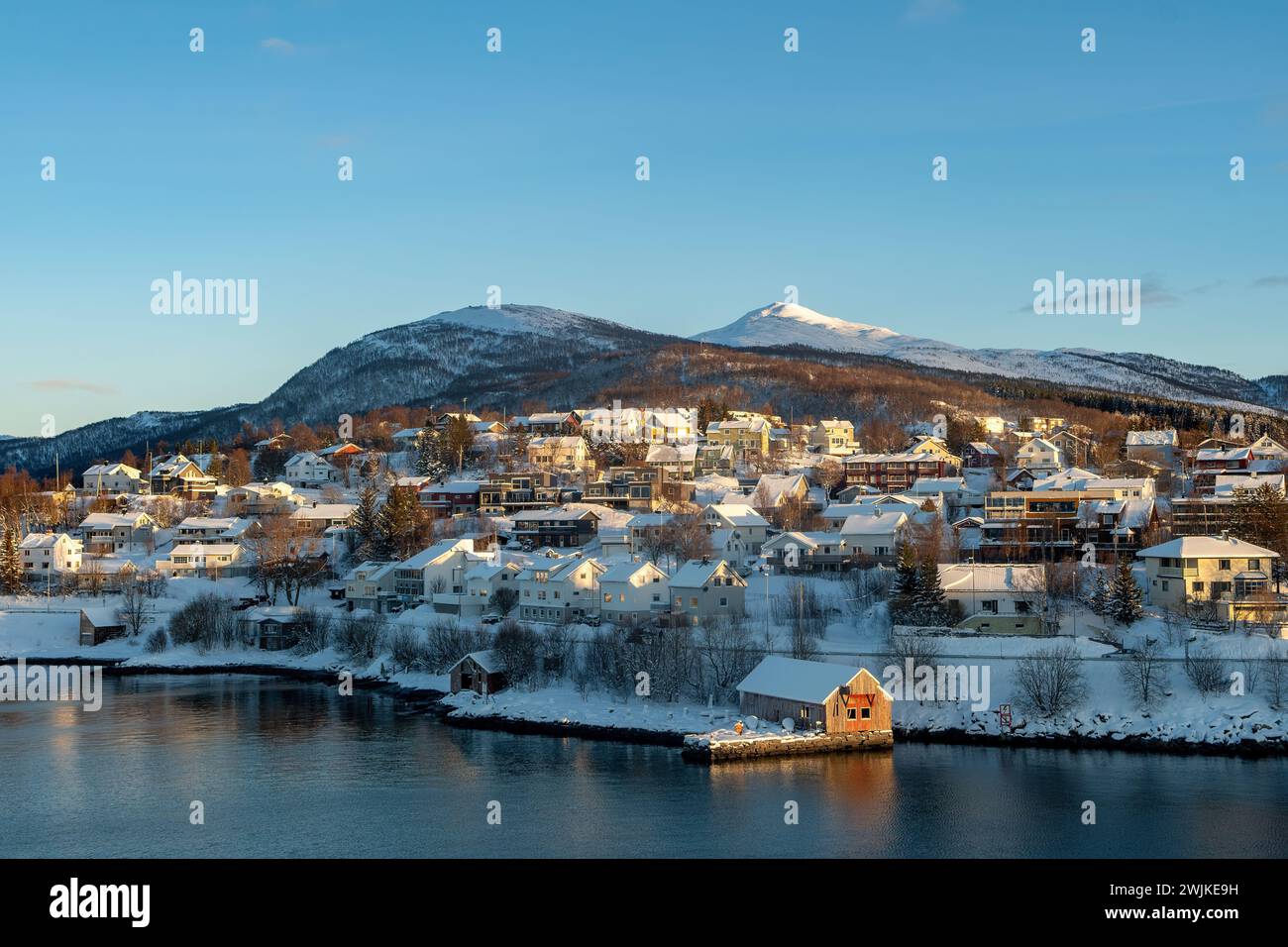Finnsnes, Norway Stock Photo