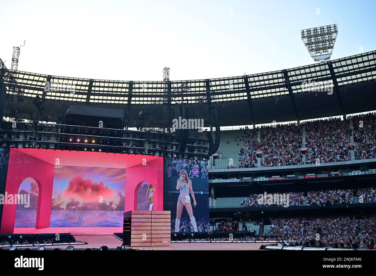 Melbourne, Australia. 16th Feb, 2024. American singer songwriter Taylor