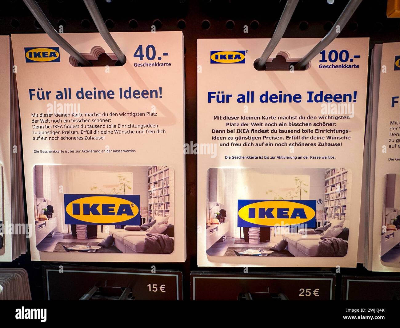 Geschenkgutschein, Gutschein, Geschenkkarten, Guthabenkarte. IKEA 01.02.2024 *** Gift voucher