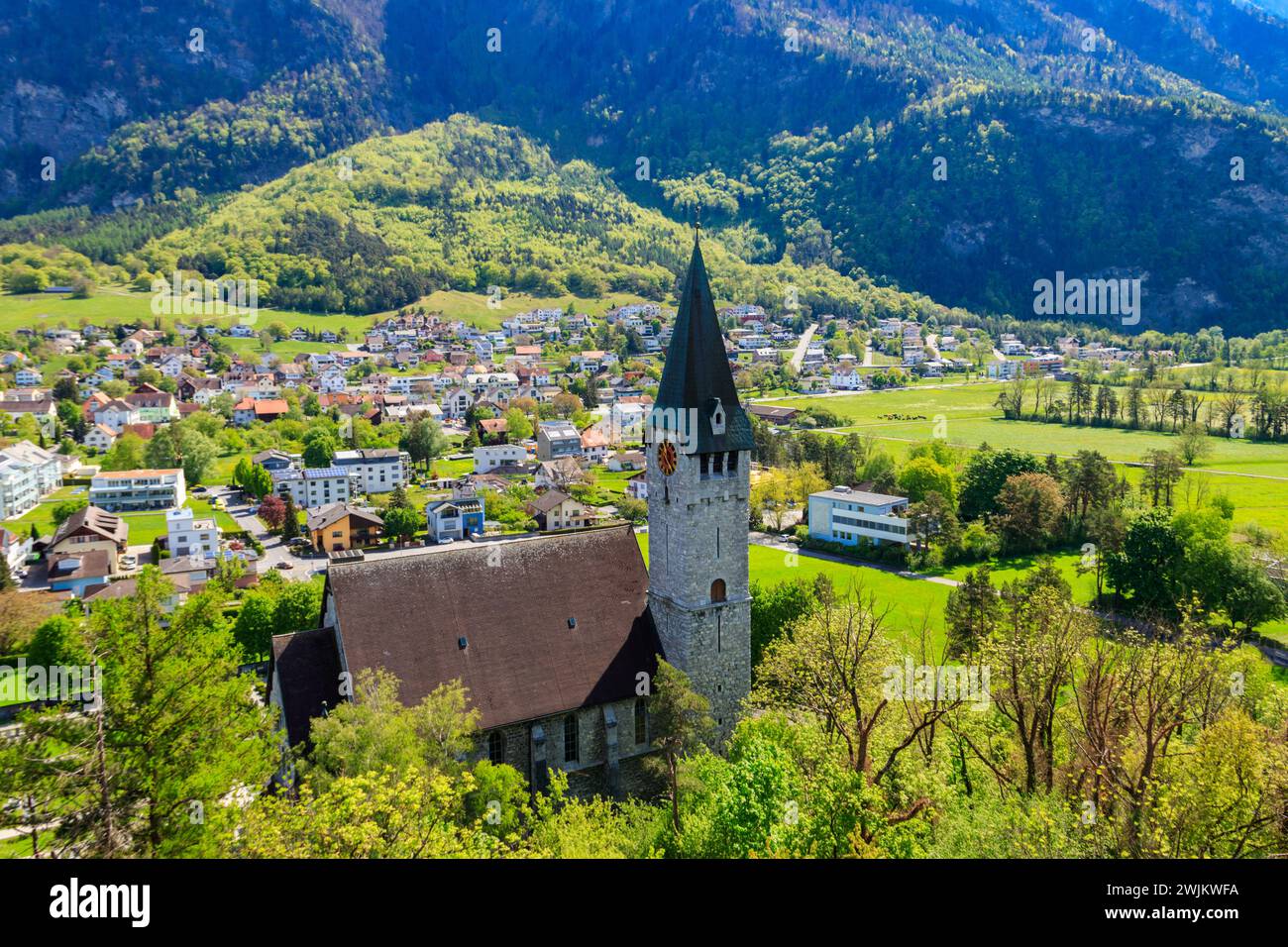 Balzers village in liechtenstein hi-res stock photography and images ...