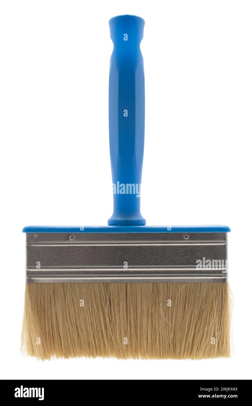 Masonry paint brush on white background Stock Photo