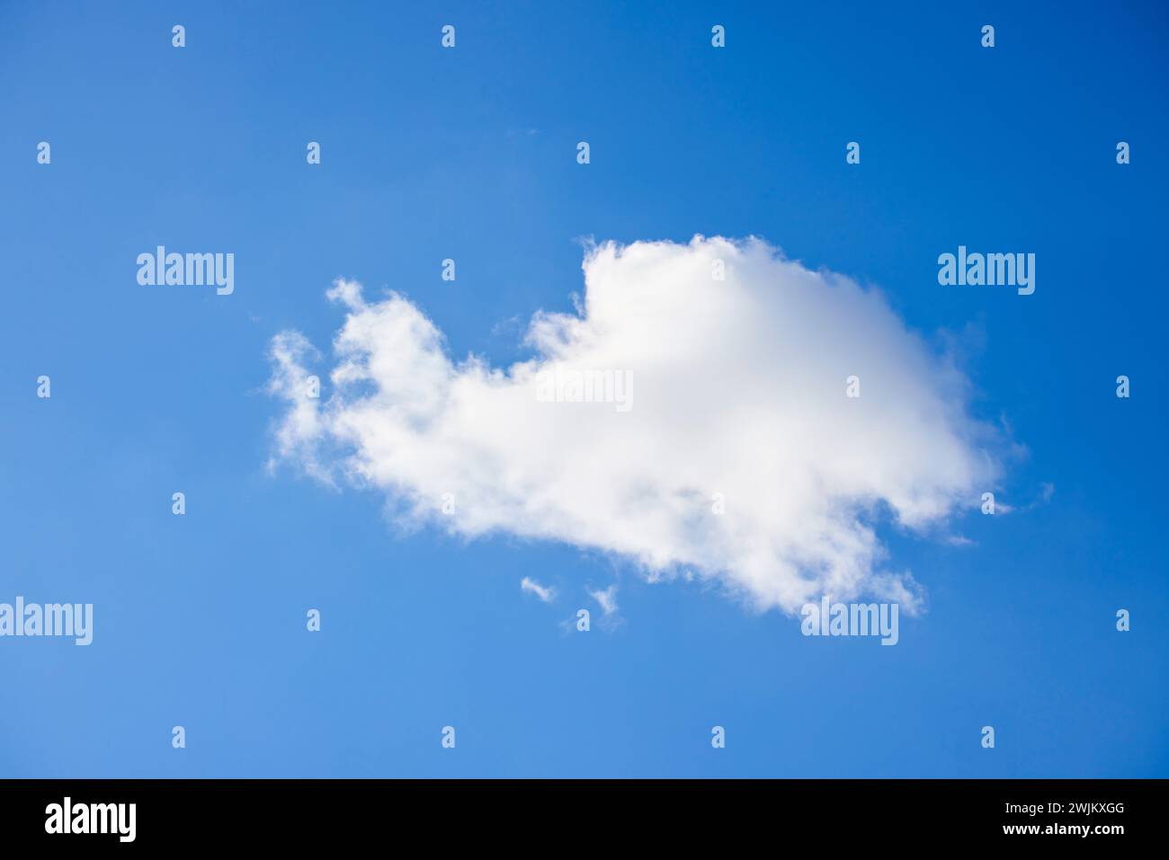 landscape with beautiful and fluffy clouds in the blue sky Stock Photo ...