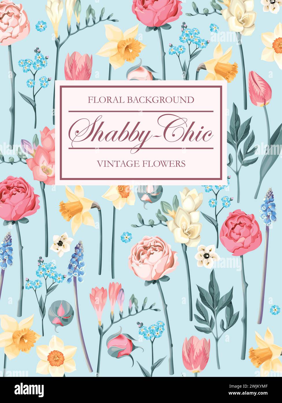 Shabby-chic vector background Stock Vector Image & Art - Alamy