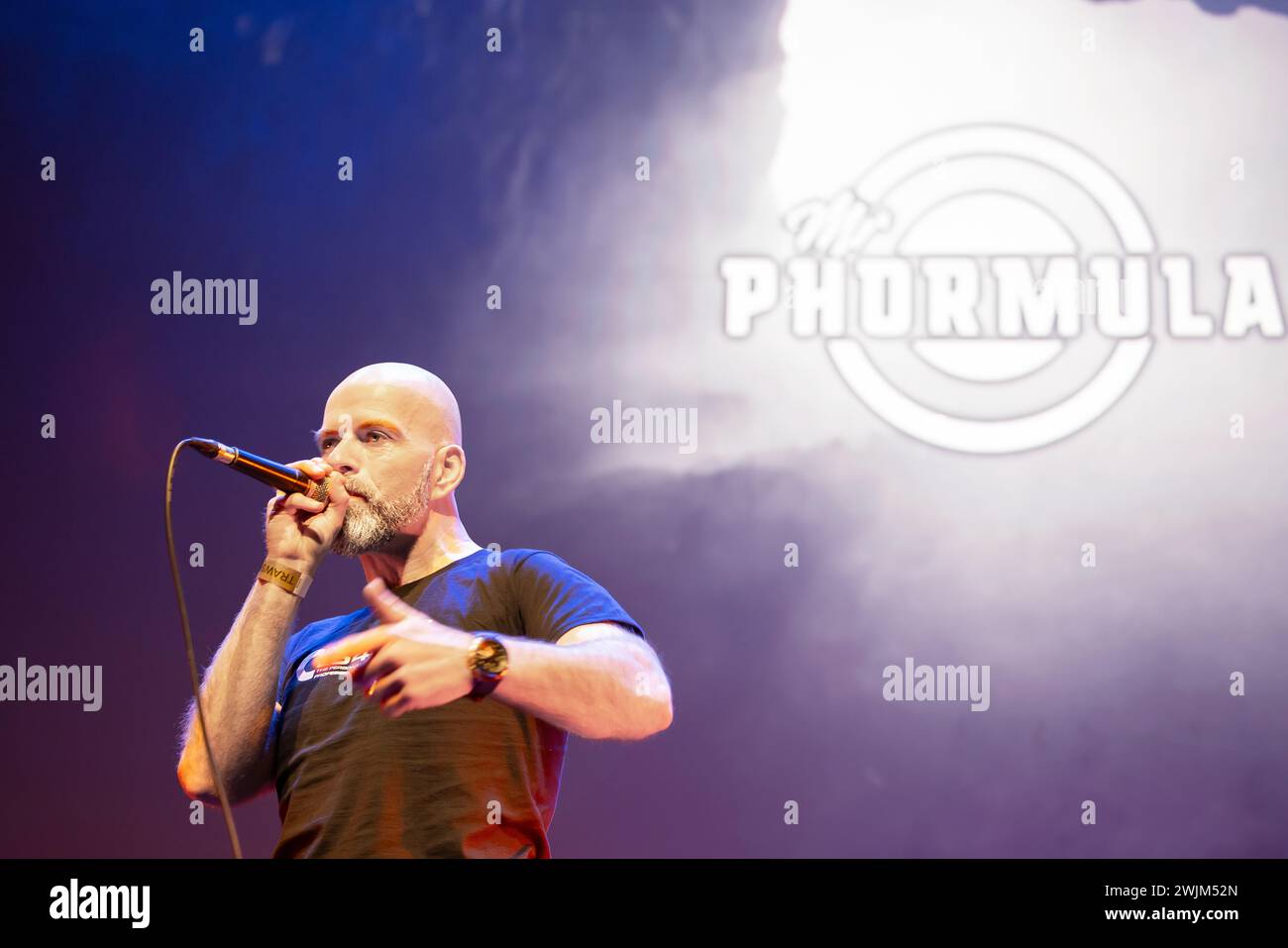 Mr Phormula performing at Transform 2024 in Aberystwyth Arts Centre on 3rd February 2024. Stock Photo