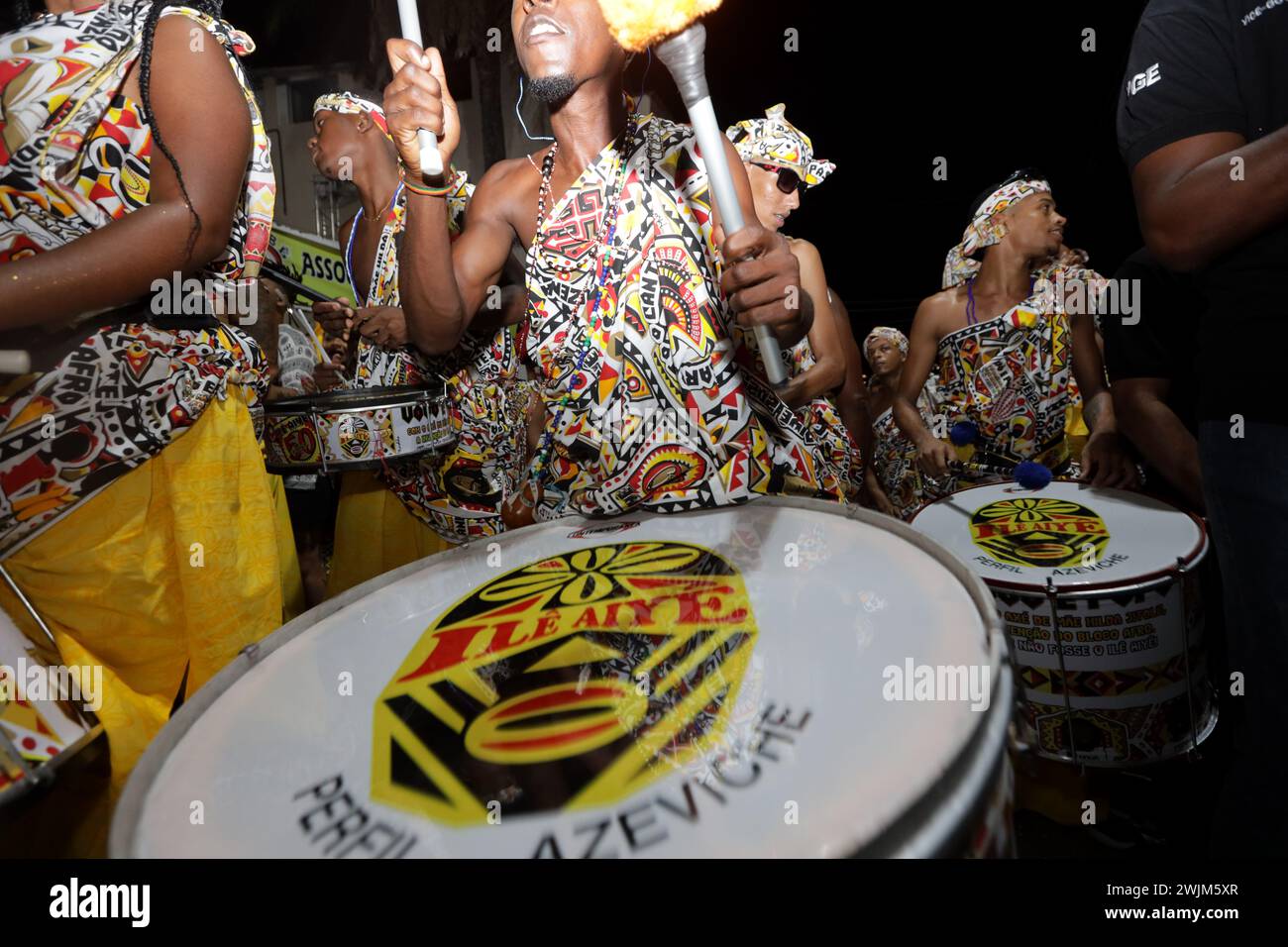 salvador, bahia, brazil - february 11, 2024: ritual departure from the ...