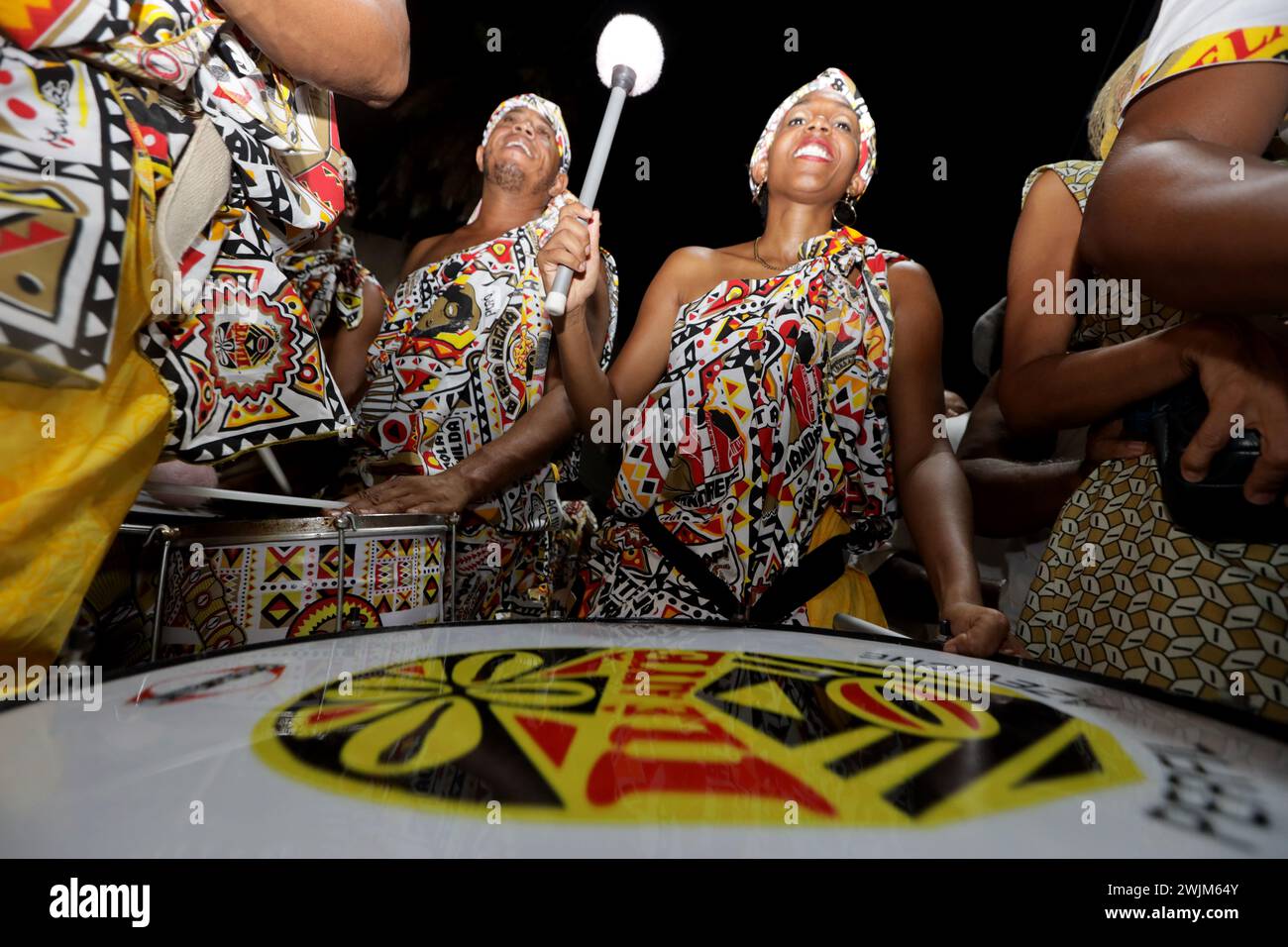 salvador, bahia, brazil - february 11, 2024: ritual departure from the ...