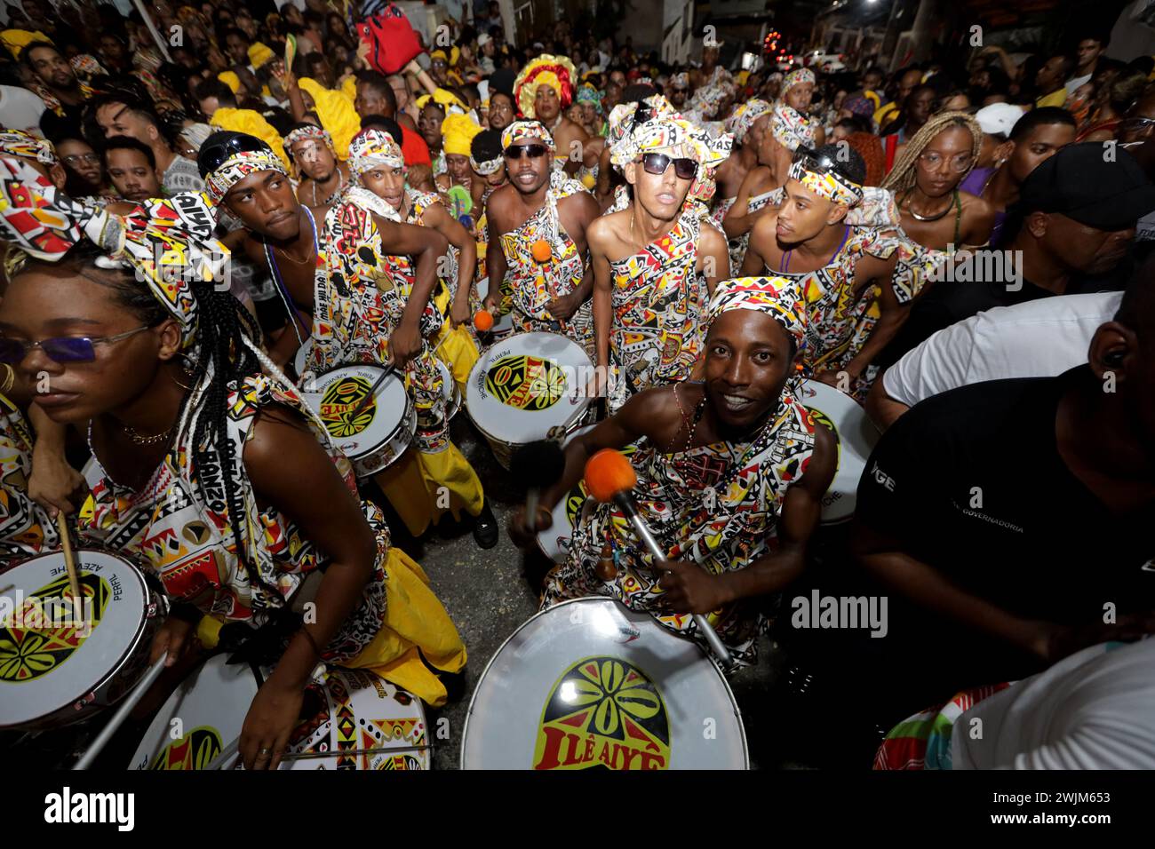 salvador, bahia, brazil - february 11, 2024: ritual departure from the ...