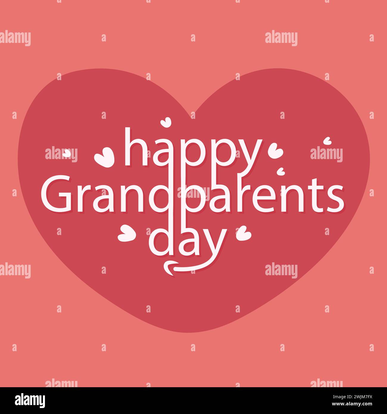 Grandparent heart word art illustration Stock Vector Images - Alamy