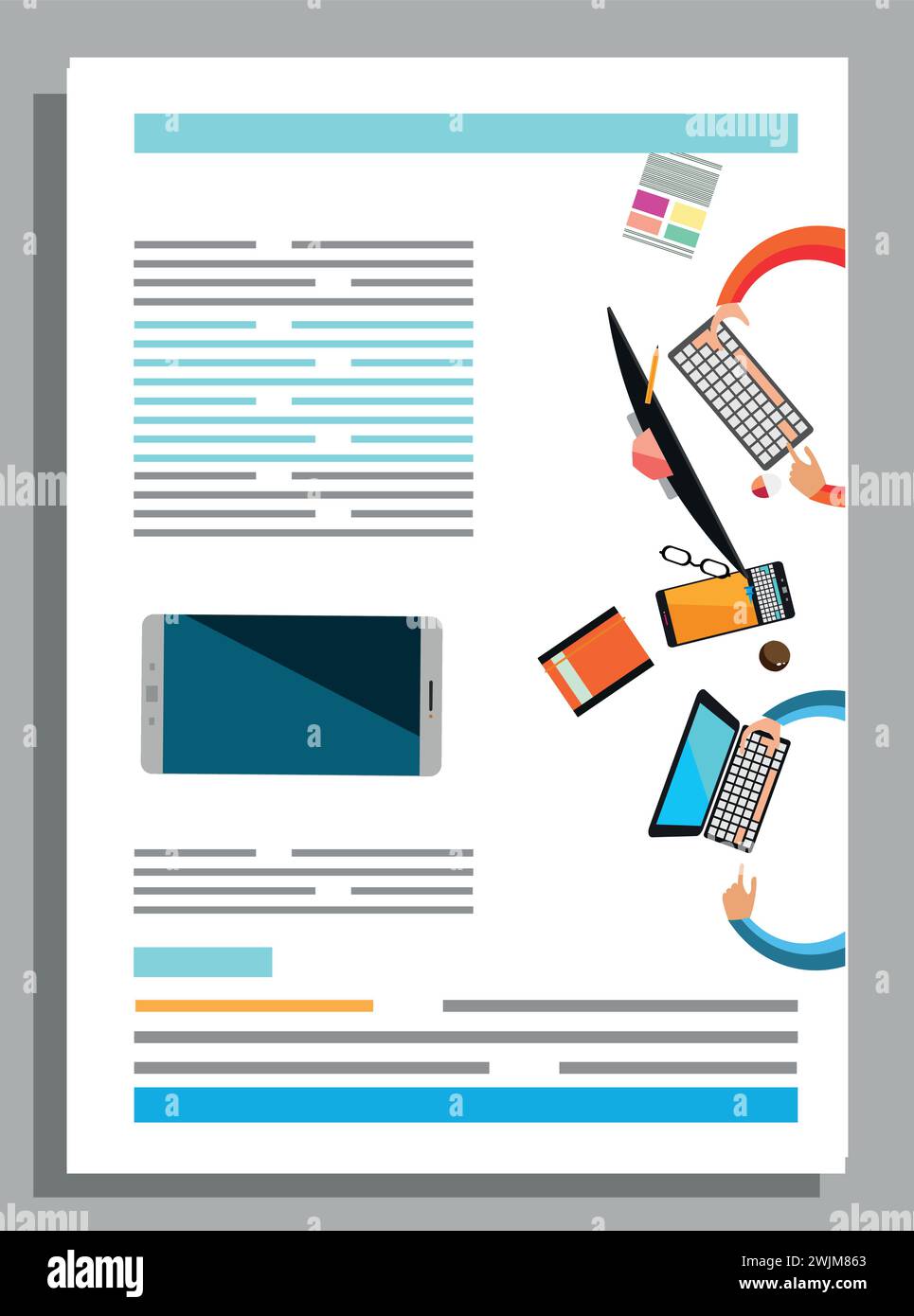 Flyer, Brochure, Background, Banner Designs Stock Vector