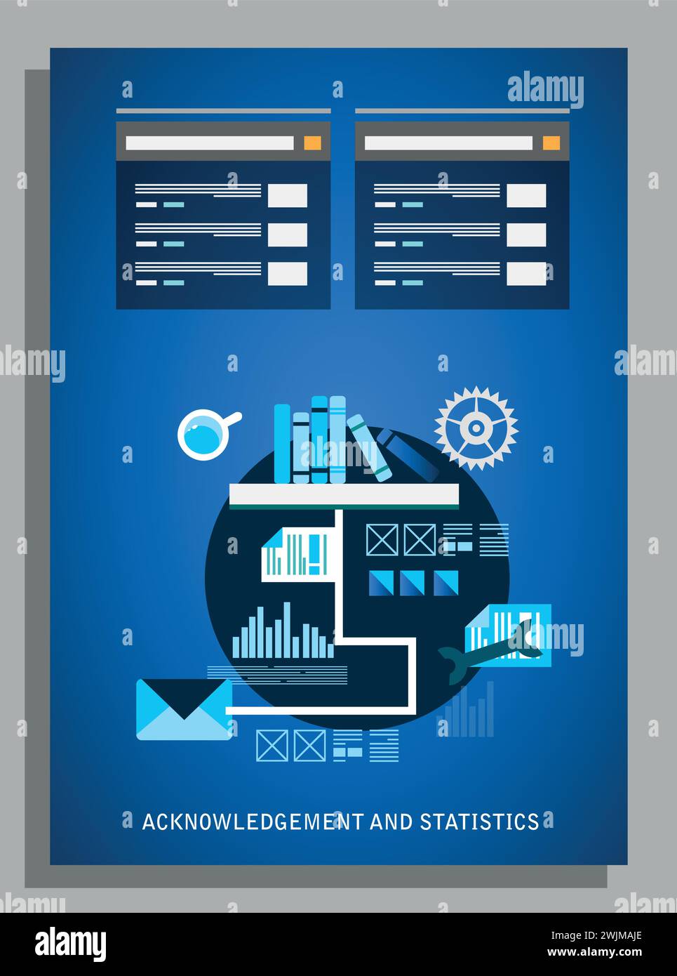 Vector Abstract Template Flyer Page design Stock Vector