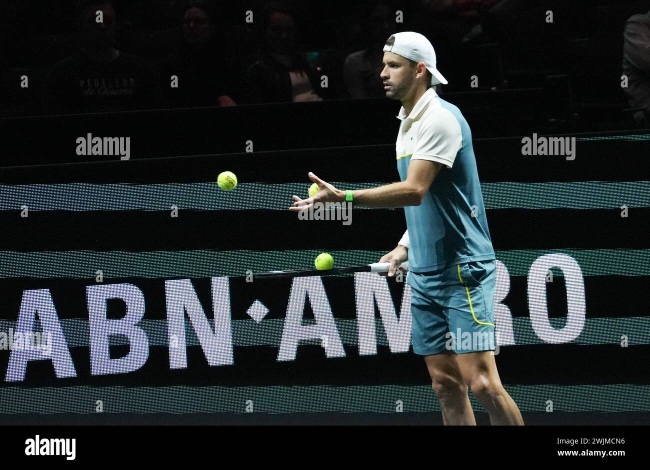 Rotterdam, Netherlands. 16th Feb, 2024. Grigor Dimitrov of Bulgaria
