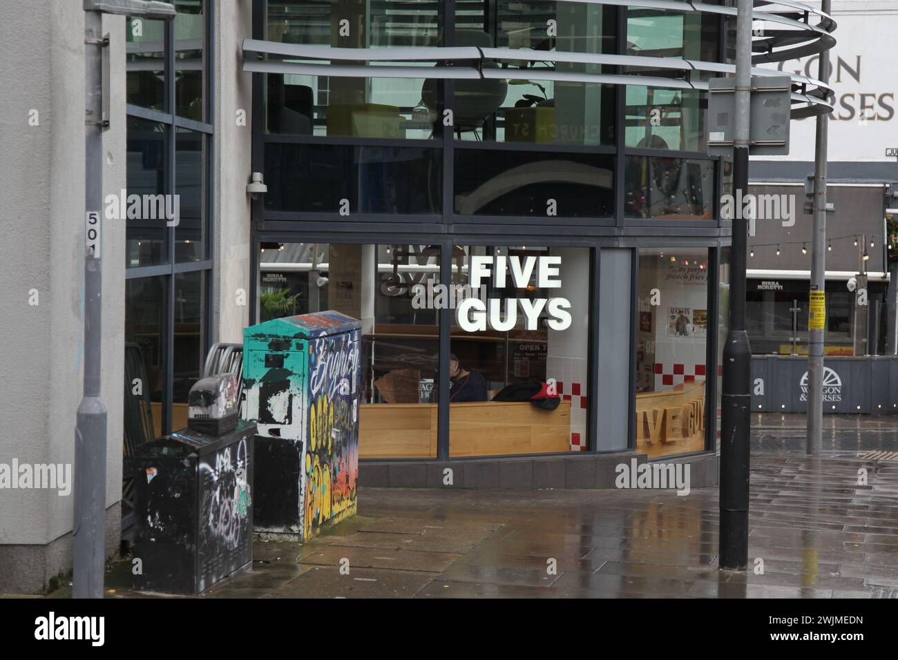 Five guys restaurant brighton hires stock photography and images Alamy