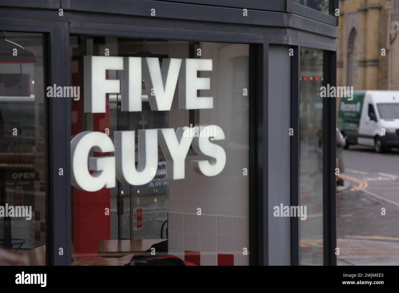 Five Guys restaurant Brighton, England, UK, Feb 2025 Stock Photo Alamy