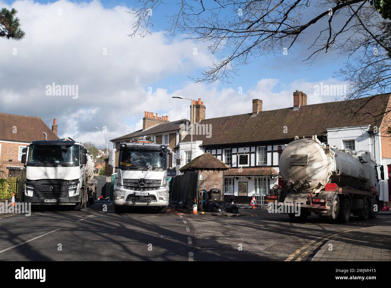 Chalfont St Peter, UK. 16th ?February, 2024. Thames Water have been in