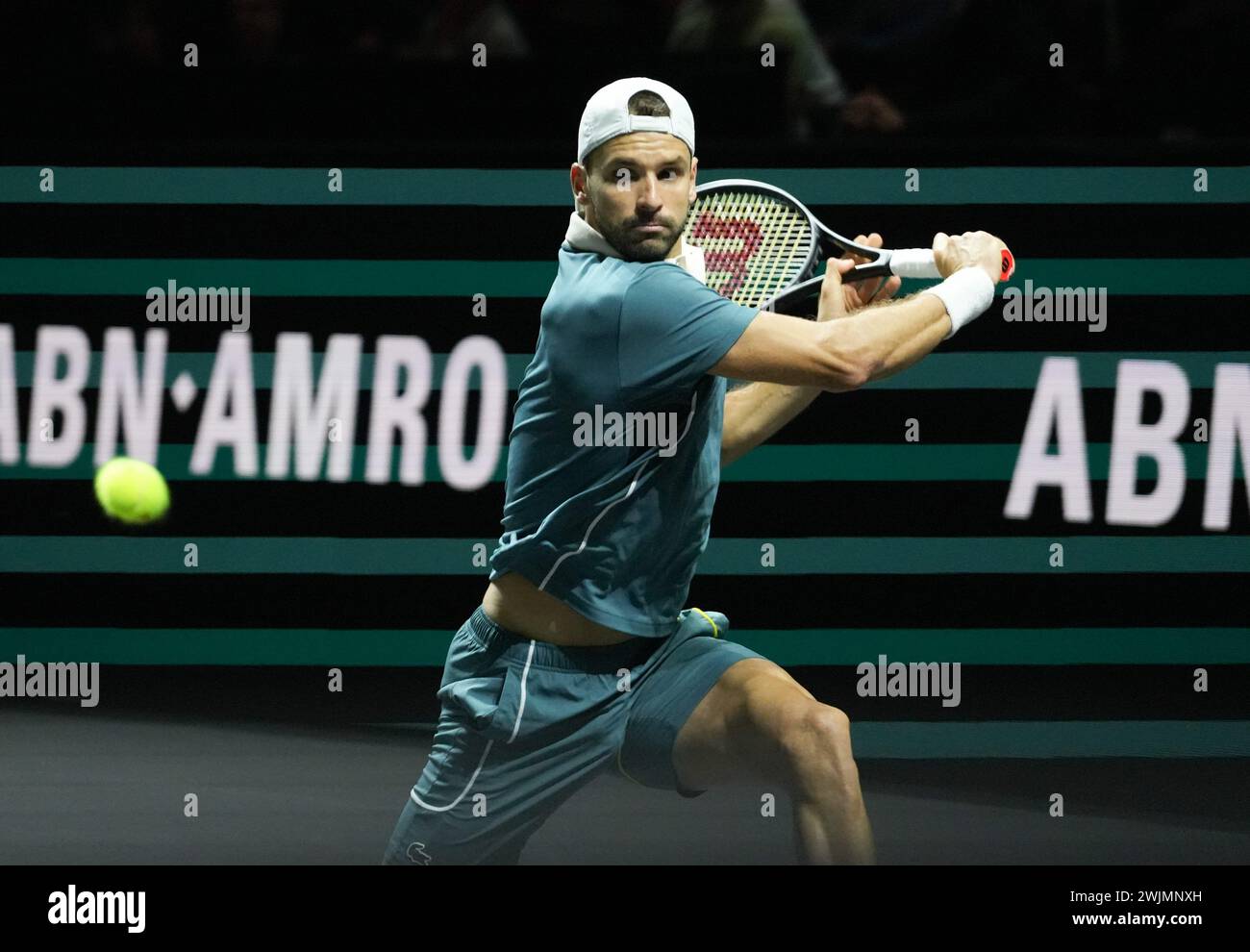Rotterdam, Netherlands. 16th Feb, 2024. Grigor Dimitrov of Bulgaria