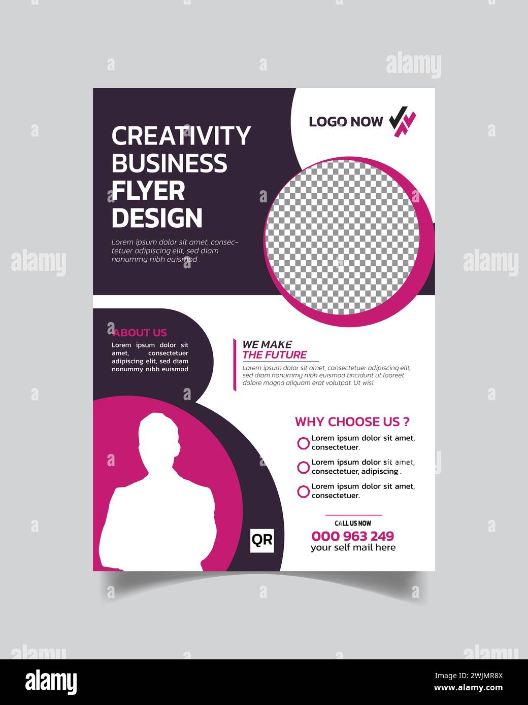 Creative Realistic Business Flyer Template And Mindful Corporate ...