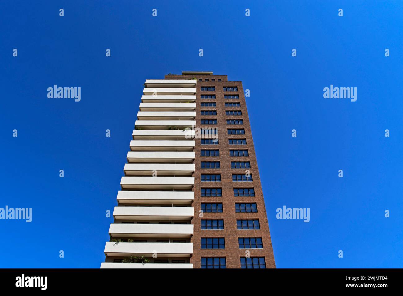 Residential building facade in Ribeirao Preto, Sao Paulo, Brazil Stock Photo