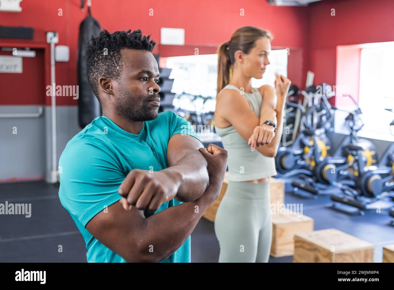 African american woman muscles hi-res stock photography and images - Alamy