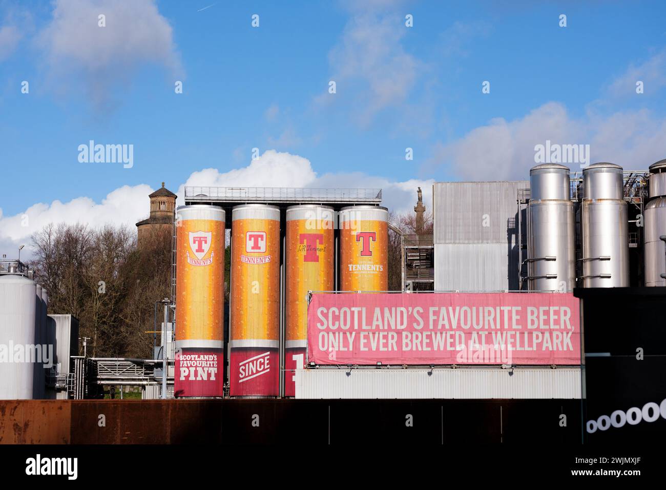 Glasgow Scotland 12th Feb 2024 Tennent's Brewery Wellpark Tennent