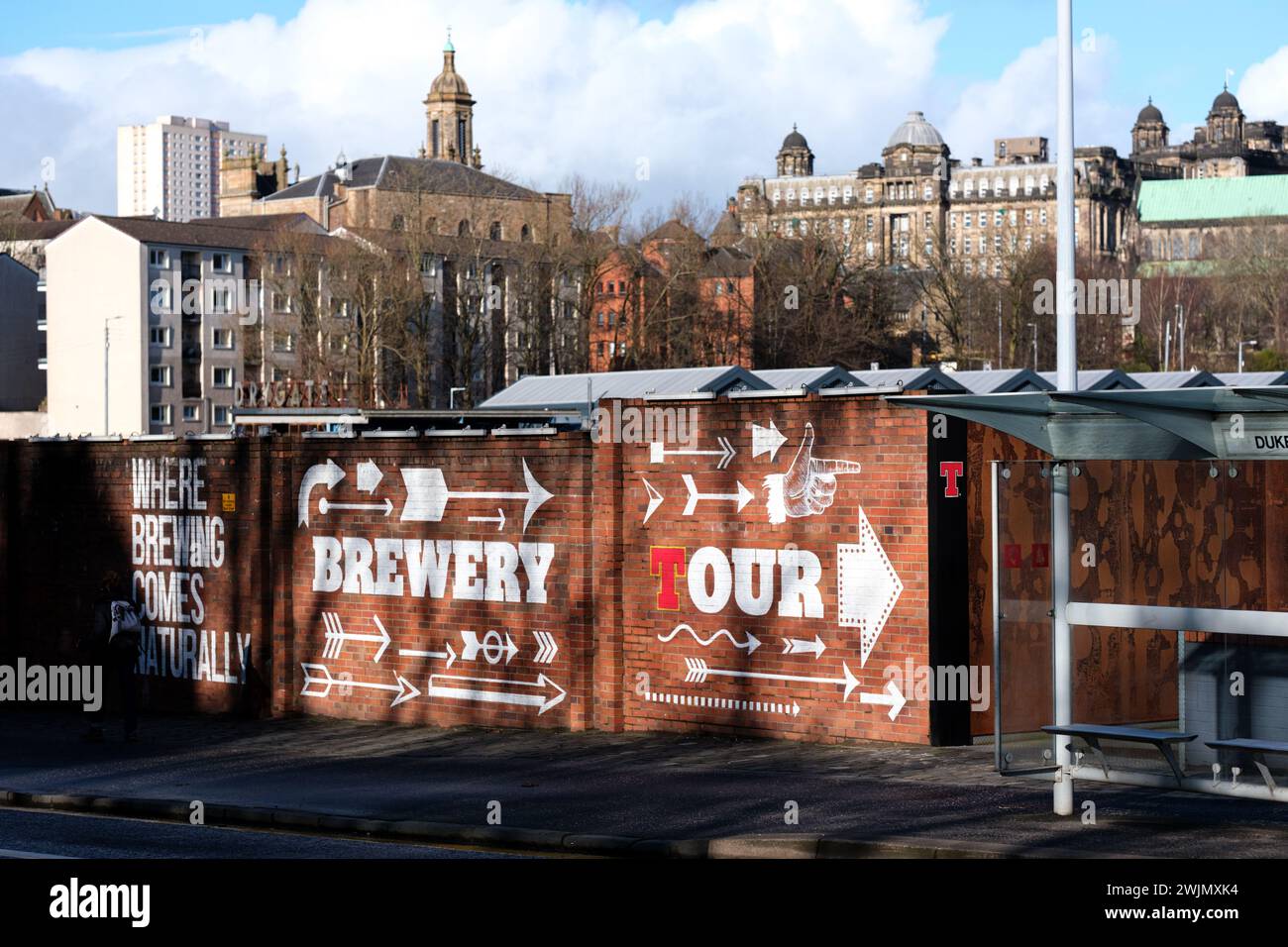 Glasgow Scotland 12th Feb 2024 Tennent's Brewery Wellpark Tennent