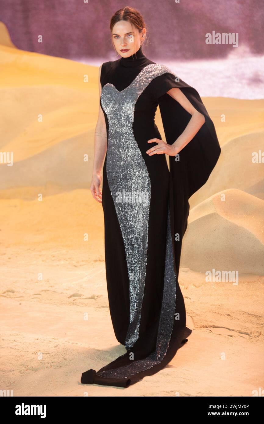 London, UK. 15 Feb, 2024. Pictured: Rebecca Ferguson attends The World Premiere of 'Dune: Part Two' at Leicester Square. Credit: Justin Ng/Alamy Live News Stock Photo