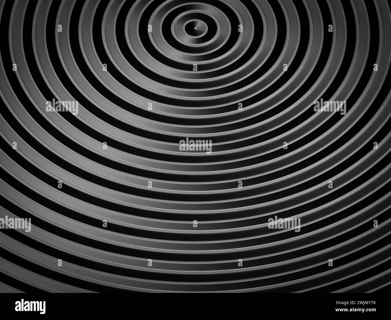 Smooth concentric black rings or circles waves background wallpaper