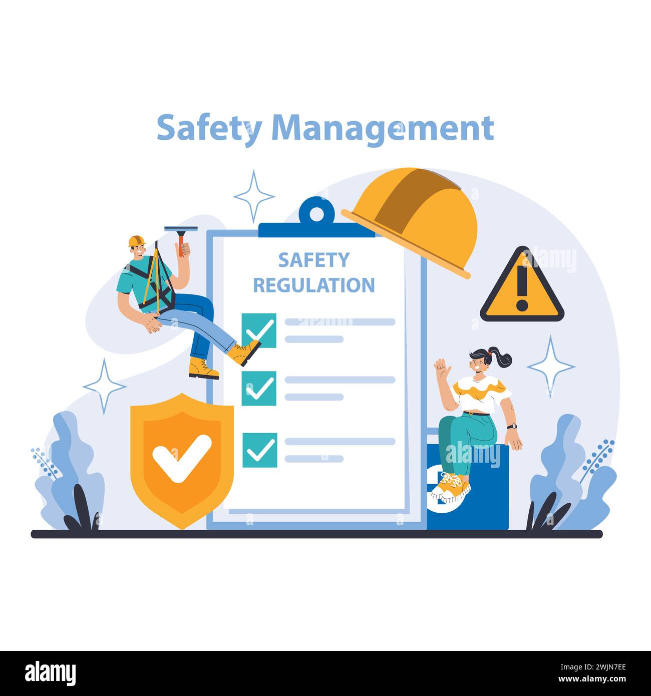Safety Management concept. Prioritizing workplace safety through