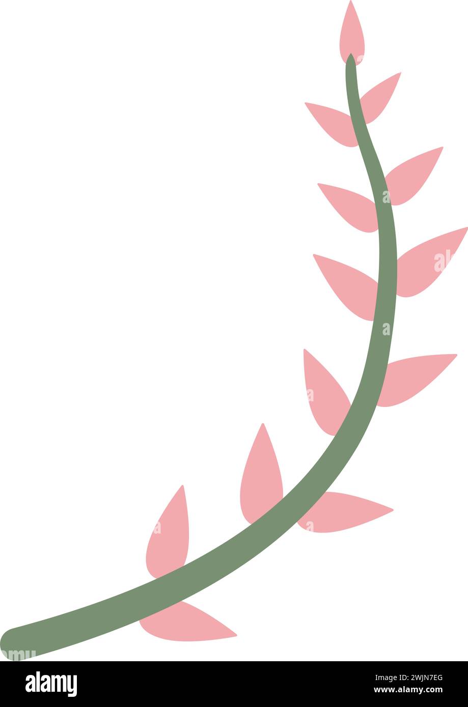 Isolated colored natural leaf icon Vector Stock Vector Image & Art - Alamy