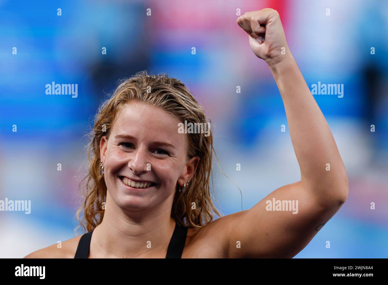 DOHA, QATAR FEBRUARY 16 winner Tes Schouten of Netherlands competing