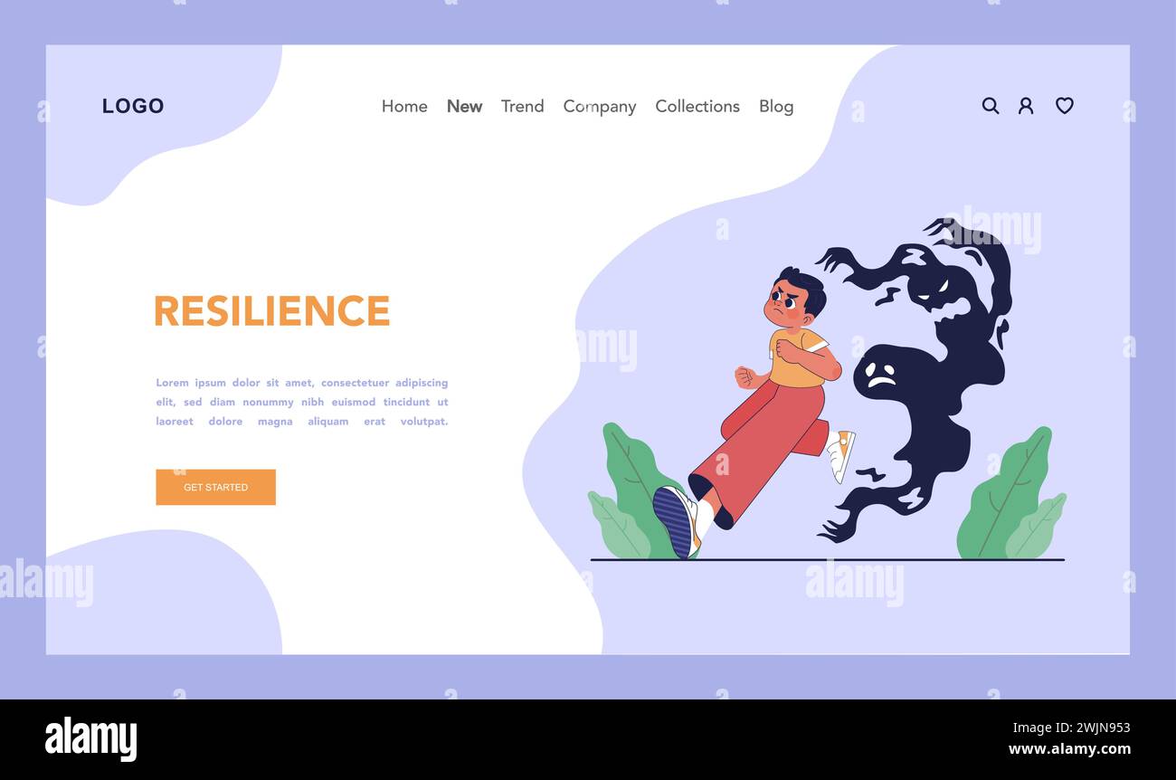 Childhood Psychological Trauma Web Banner Or Landing Page. Impact Of ...