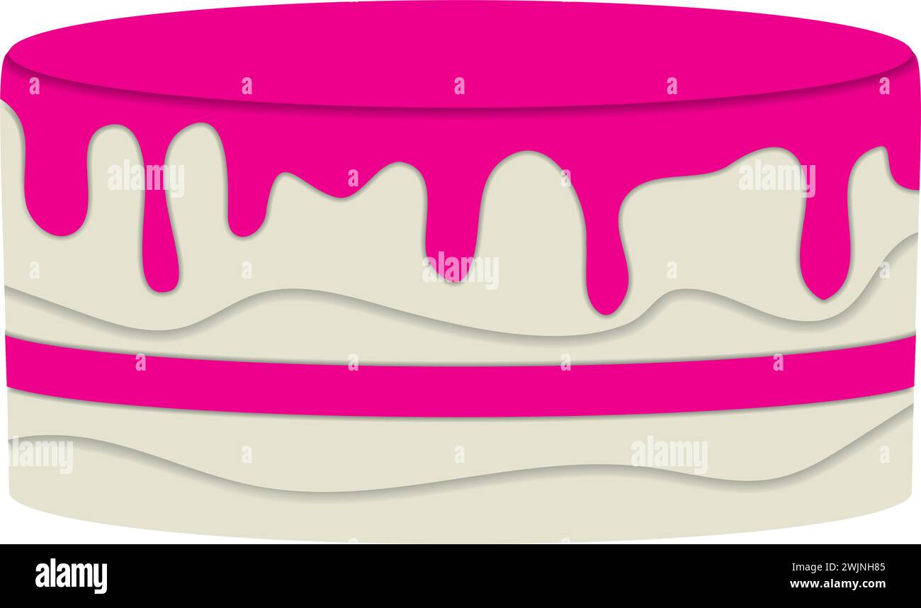 Isolated colored birthday cake icon Vector Stock Vector Image & Art - Alamy