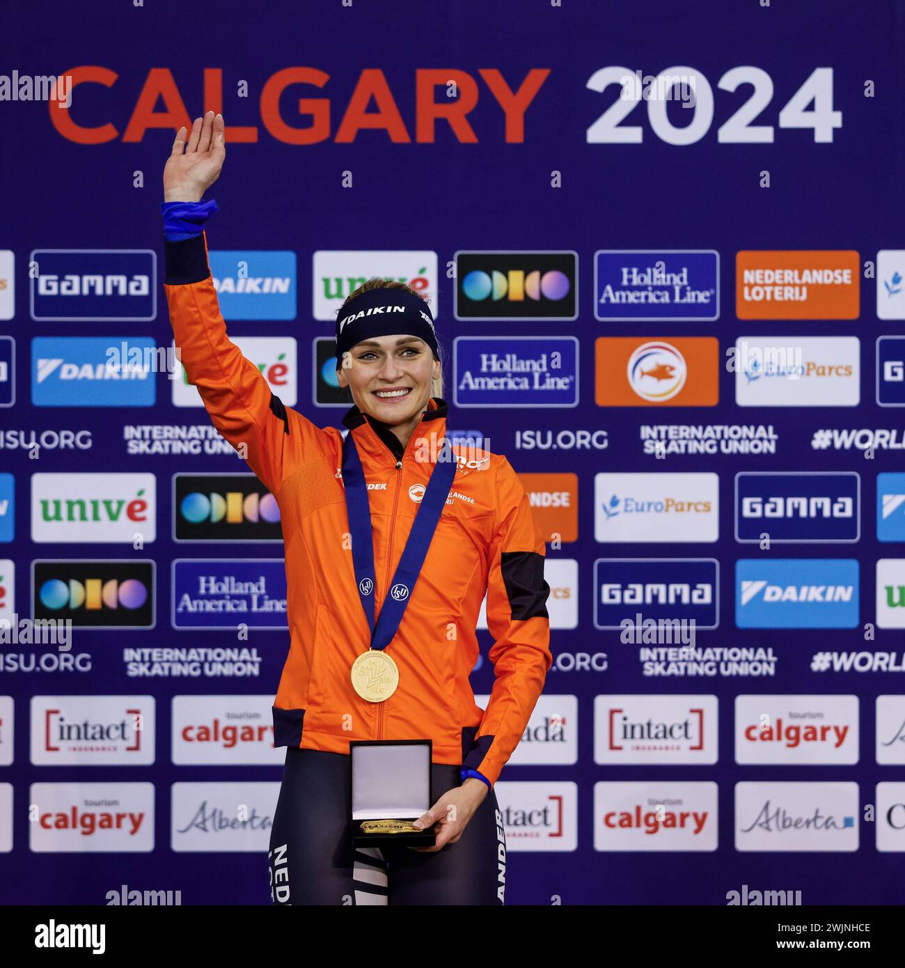 Calgary, Canada. 15th Feb, 2024. CALGARY, Olympic Oval, 15022024
