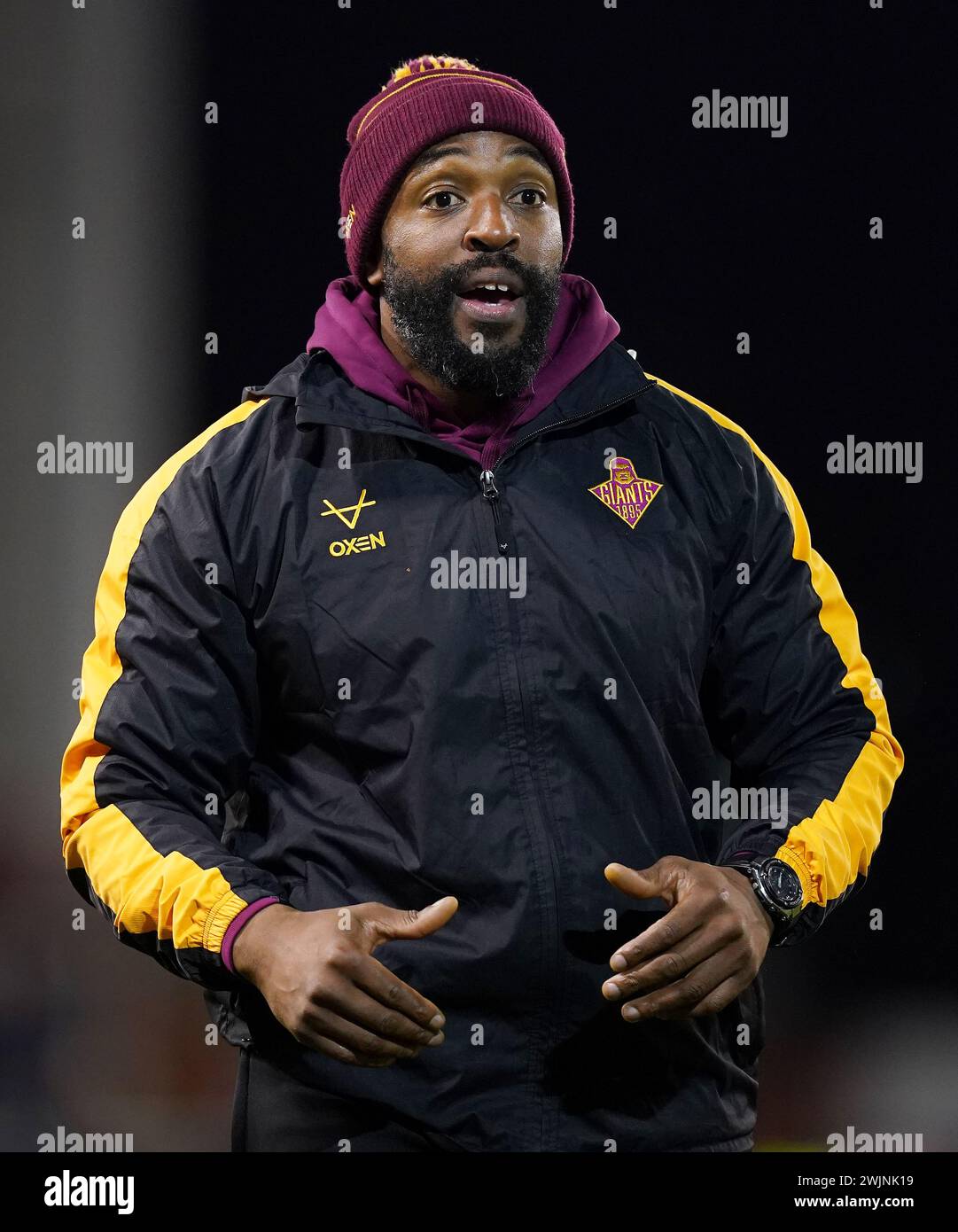 Huddersfield Giants head of strength and conditioning coach Greg Brown ahead of the Betfred Super League match at Leigh Sports Village. Picture date: Friday February 16, 2024. Stock Photo