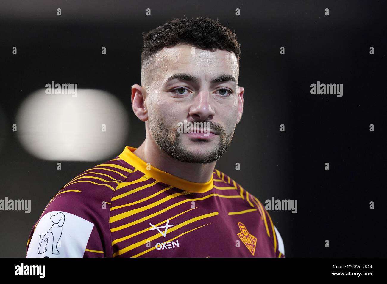 Huddersfield Giants' Jake Connor ahead of the Betfred Super League match at Leigh Sports Village. Picture date: Friday February 16, 2024. Stock Photo