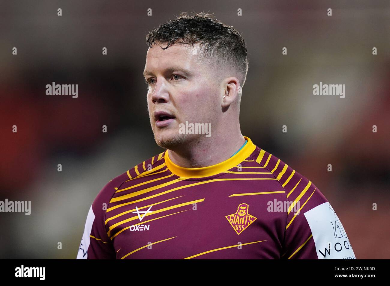 Huddersfield Giants' Adam Milner ahead of the Betfred Super League match at Leigh Sports Village. Picture date: Friday February 16, 2024. Stock Photo