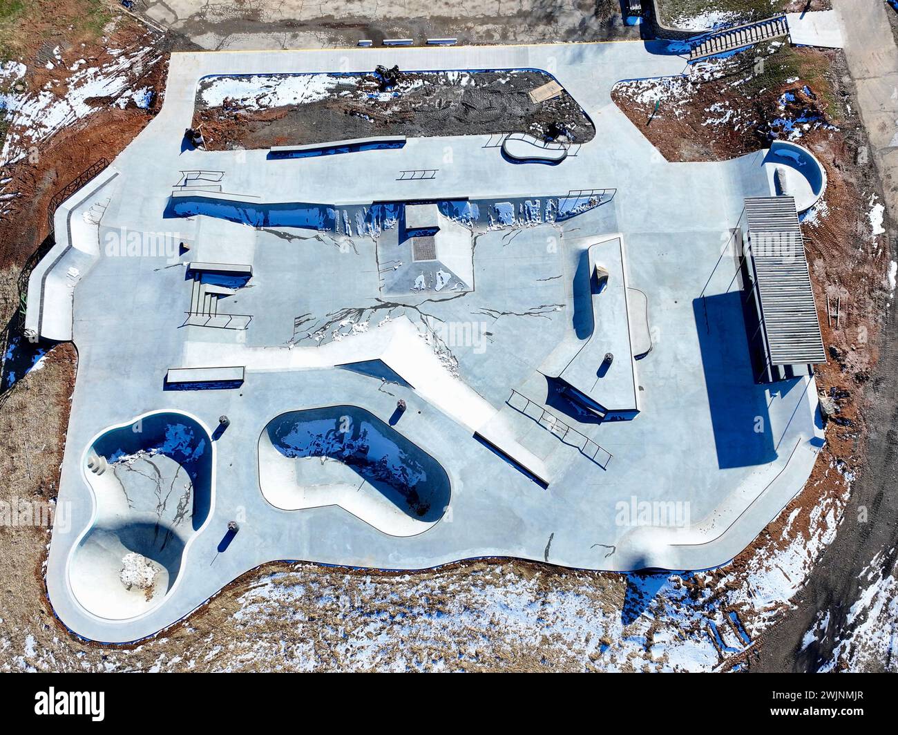 New Skate Park in Van Buren Arkansas Stock Photo Alamy