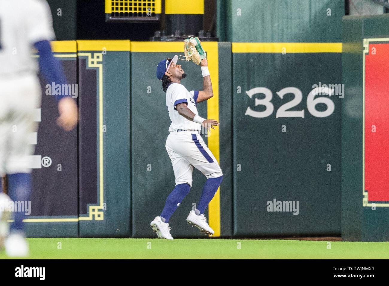 Houston, Texas, USA. 16th Feb, 2024. Alcorn State Braves outfielder Ben