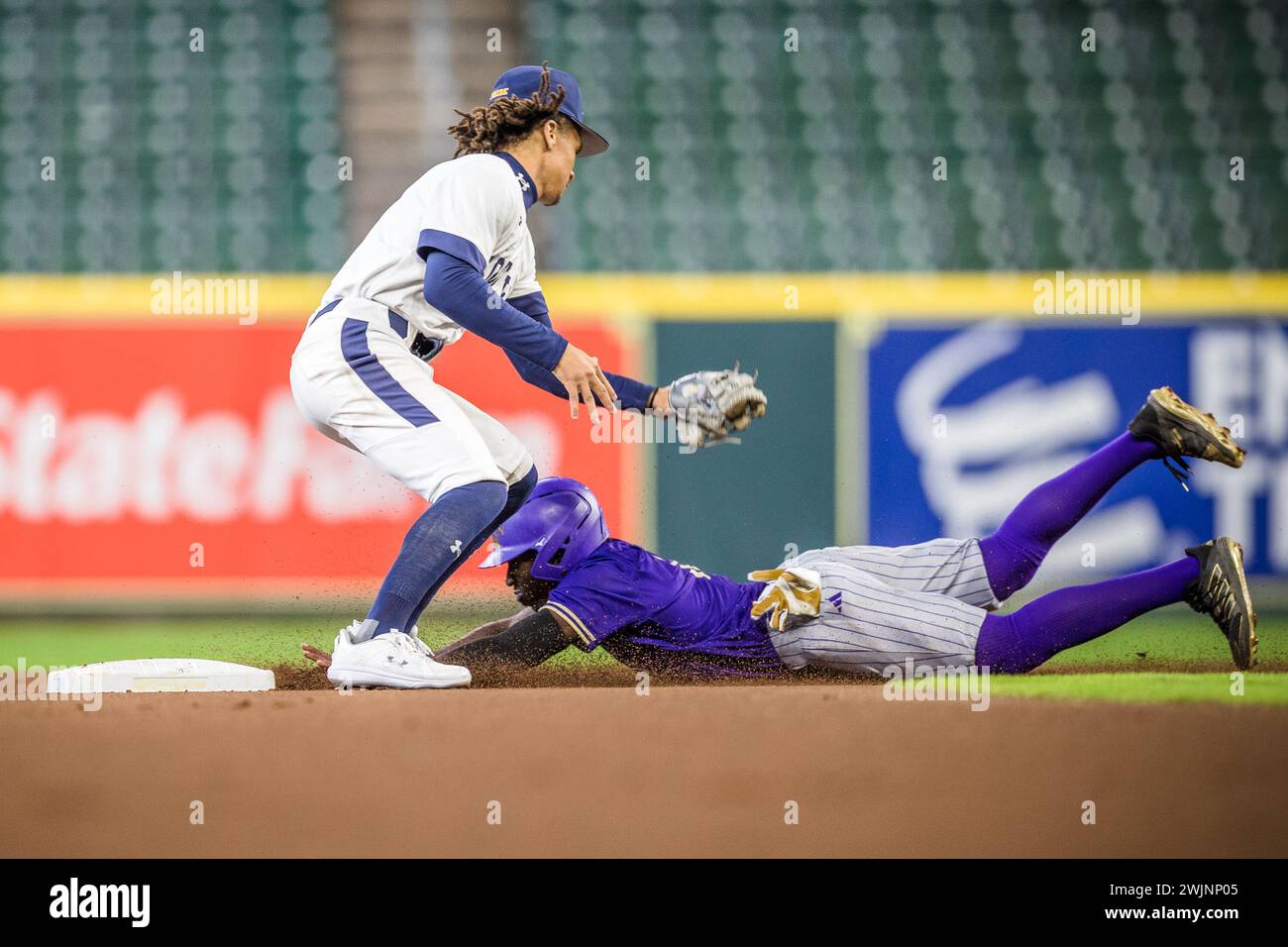 Houston, Texas, USA. 16th Feb, 2024. Alcorn State Braves outfielder