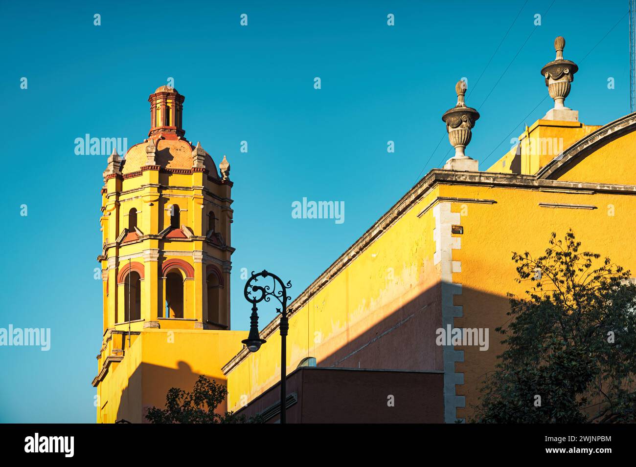 San Pedro y San Pablo College, Museo de las Constituciones in Old Town Mexico City, Mexico. Stock Photo