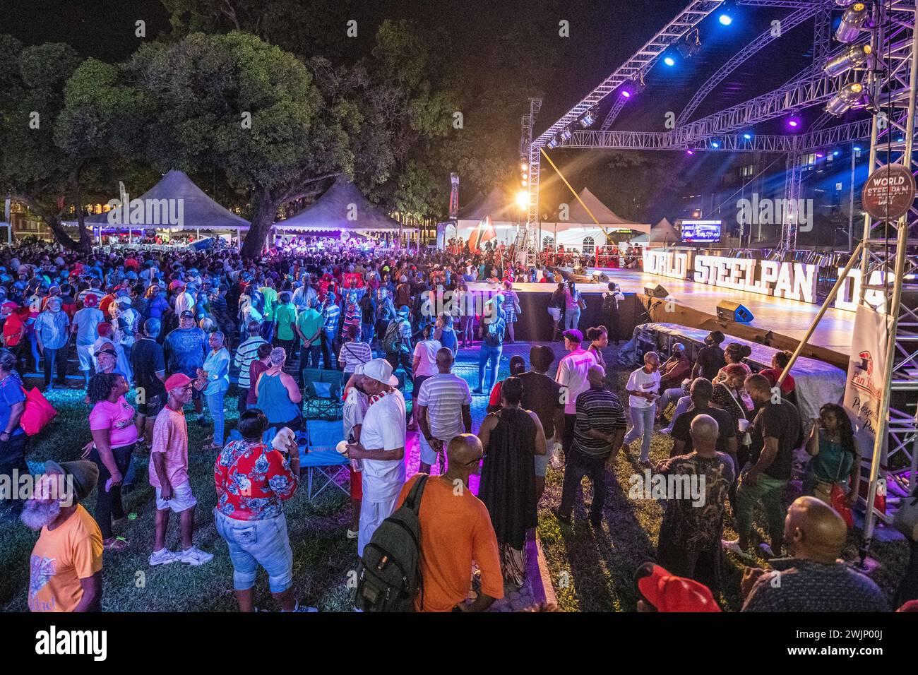 Steel Pan concert on World Steel Pan Day in Trinidad and tobago Stock Photo Alamy