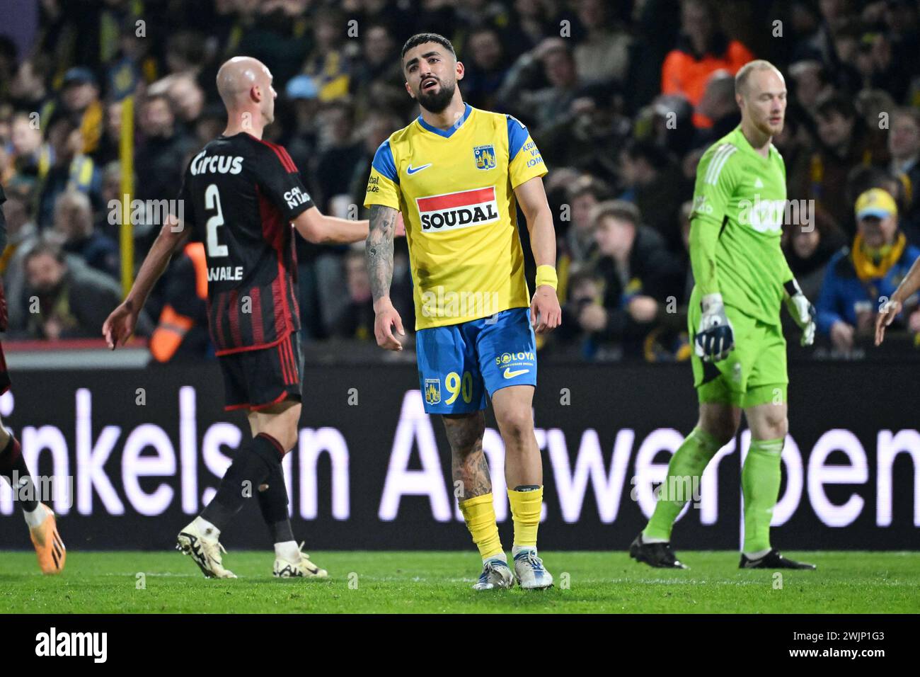 Westerlo, Belgium . 16th Feb, 2024. Allahyar Sayyadmanesh of Westerlo