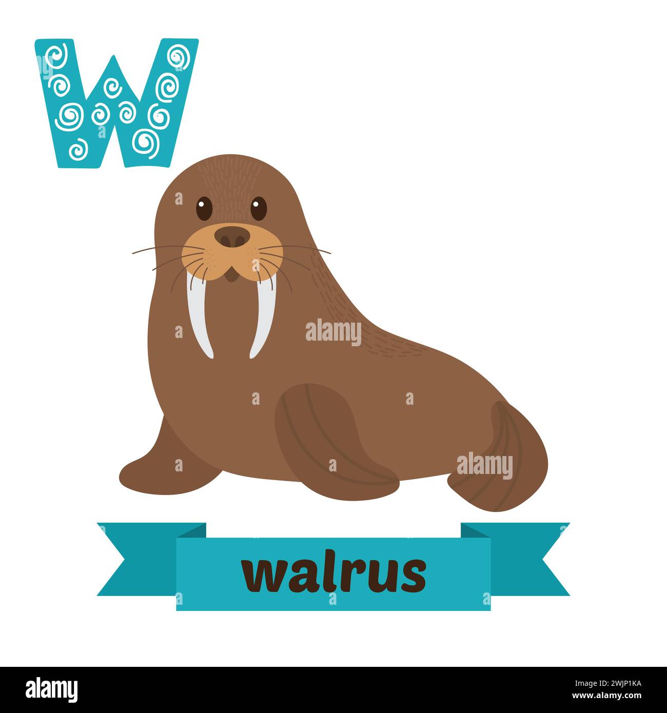 Walrus cartoon Cut Out Stock Images & Pictures - Alamy