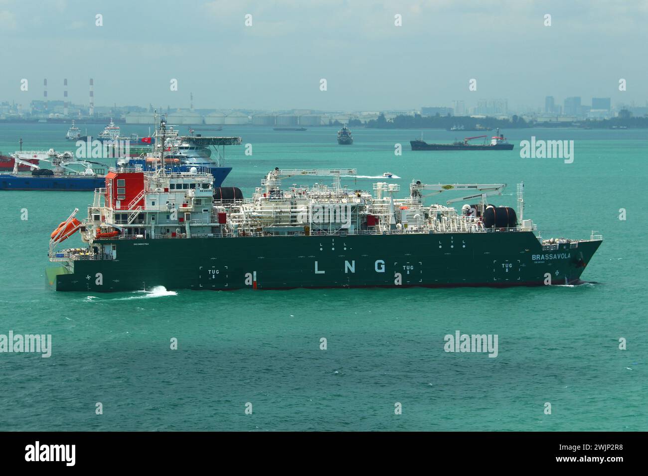 LNG Bunkering Tanker Brassavola Stock Photo - Alamy