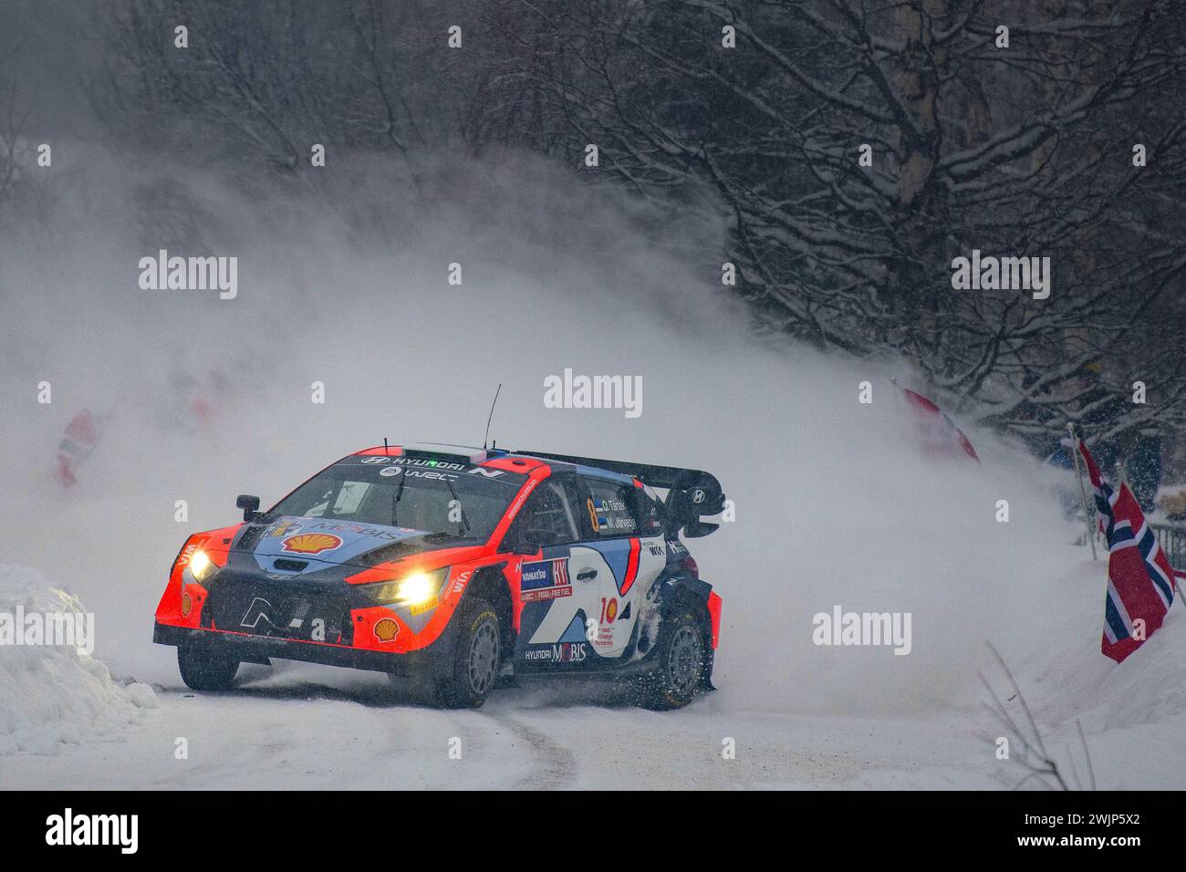 Umea, Sweden. 16th Feb, 2024., They Face One Of Race, During Fia World 