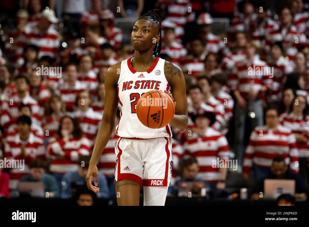 North Carolina State's Saniya Rivers (22) moves the ball against North ...