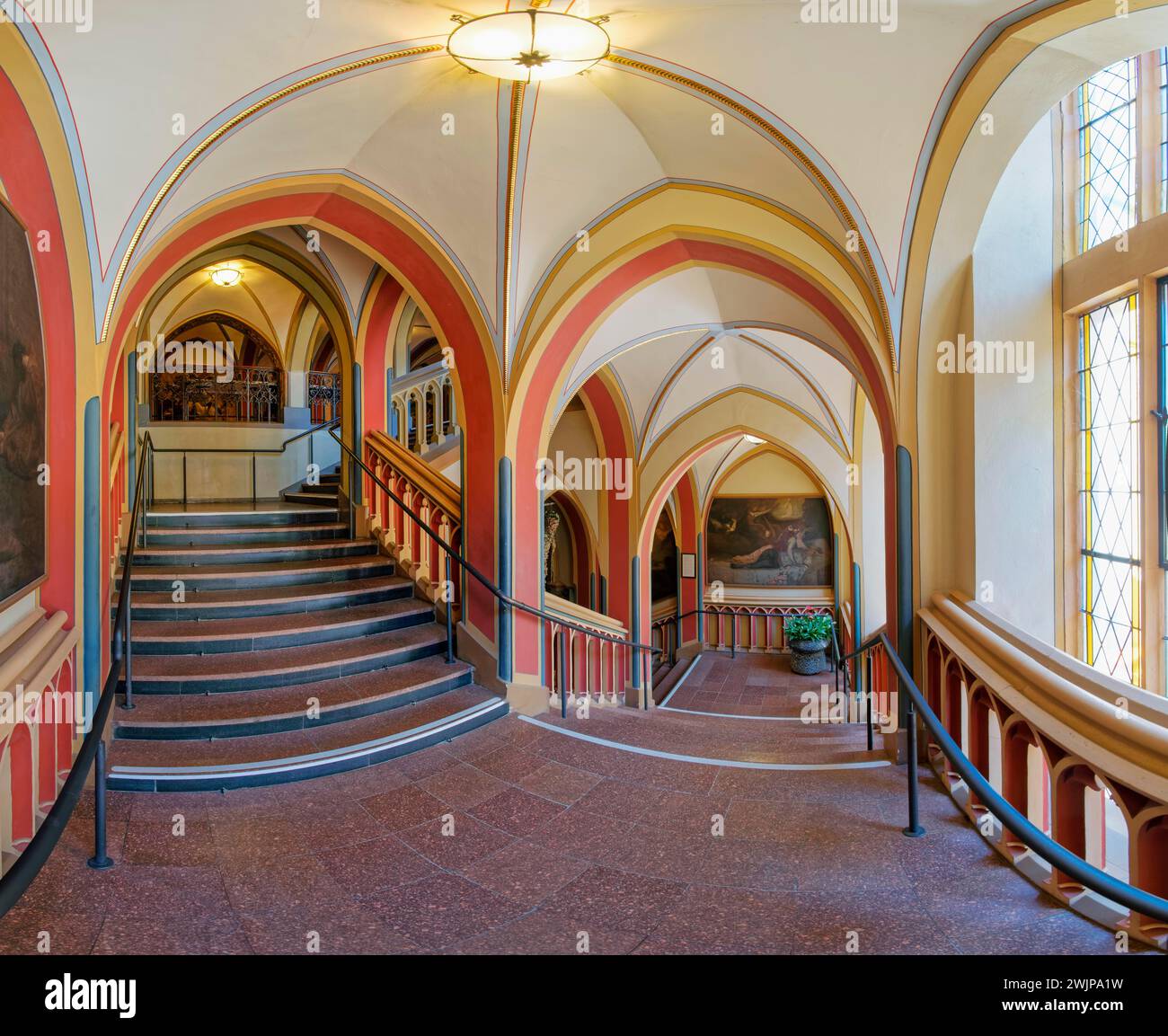 Interior view of the central hall stairway hi-res stock photography and ...