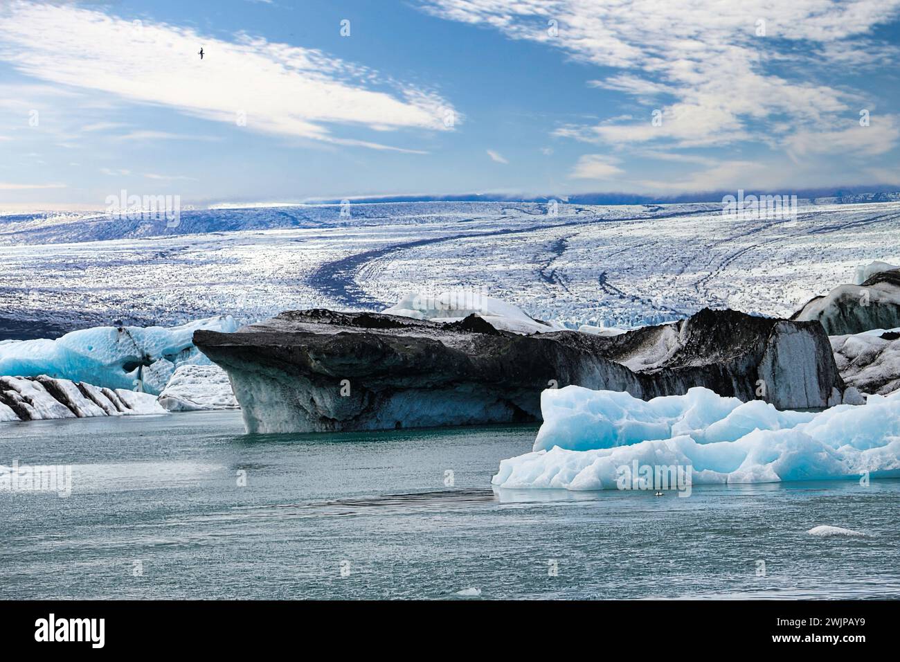 Hoffellsjökull: a glacier in Iceland that flows from the ice cap of ...