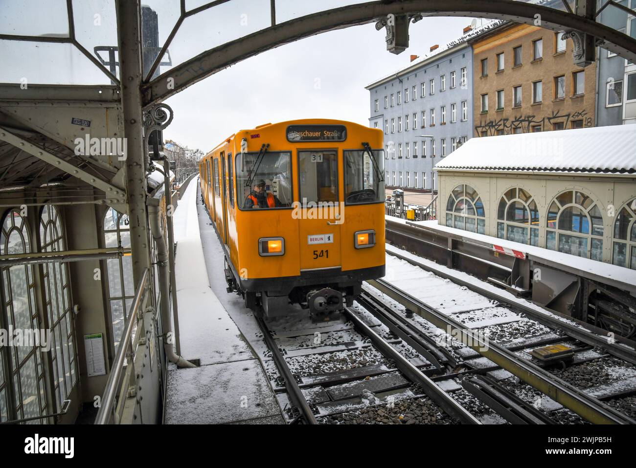 Berlin,Germany.01152024.Berlin in wintertime with snow.Public