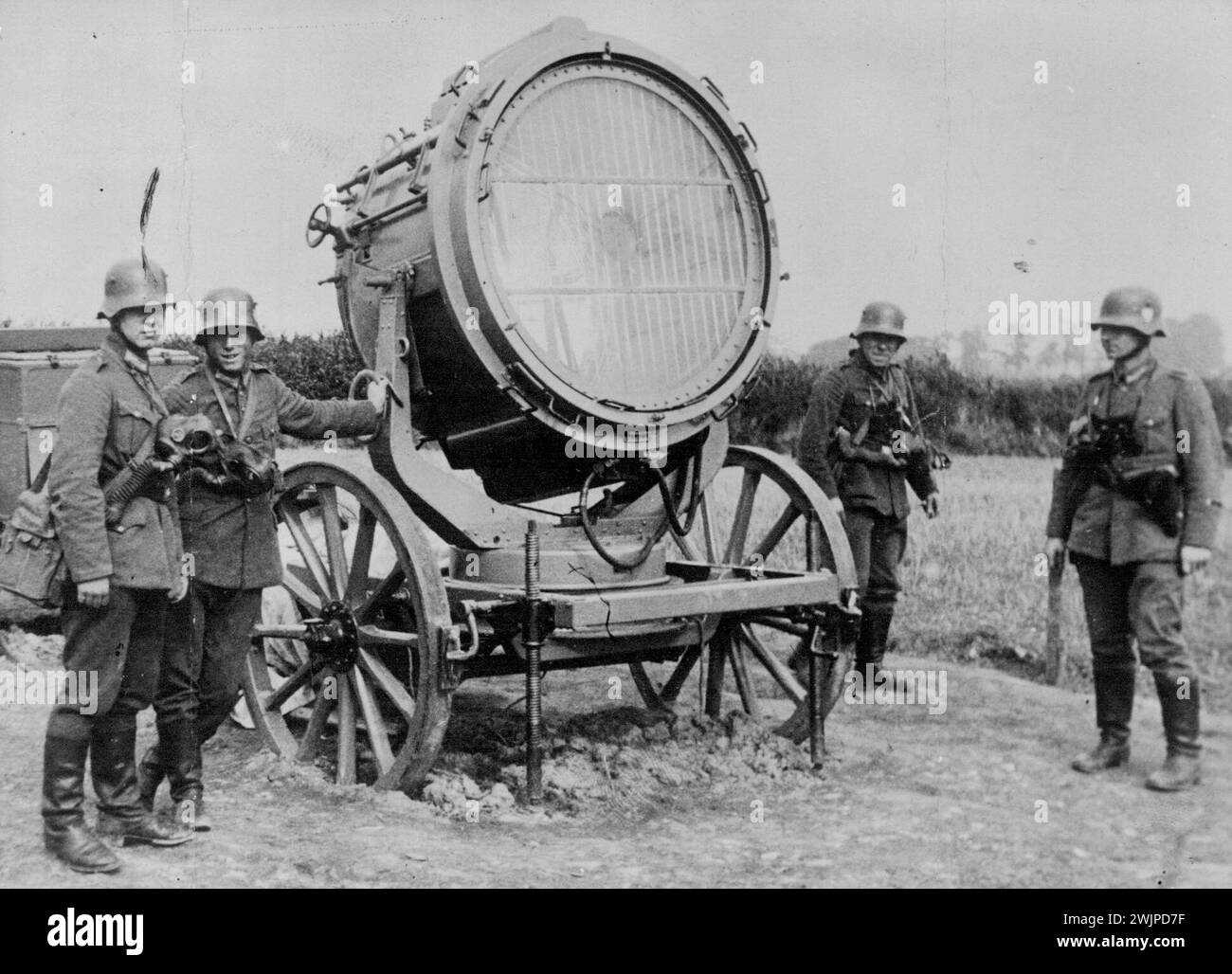 Search Lights - War File. November 01, 1932. Stock Photo